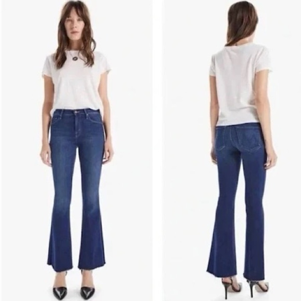 MOTHER jeans The Weekender Fray size 32 color Home Movies Dark Blue